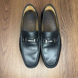 🔥🔥🔥Peter Millar Charcoal Leather Slip-On Loafers Size: 8.5M🔥🔥🔥